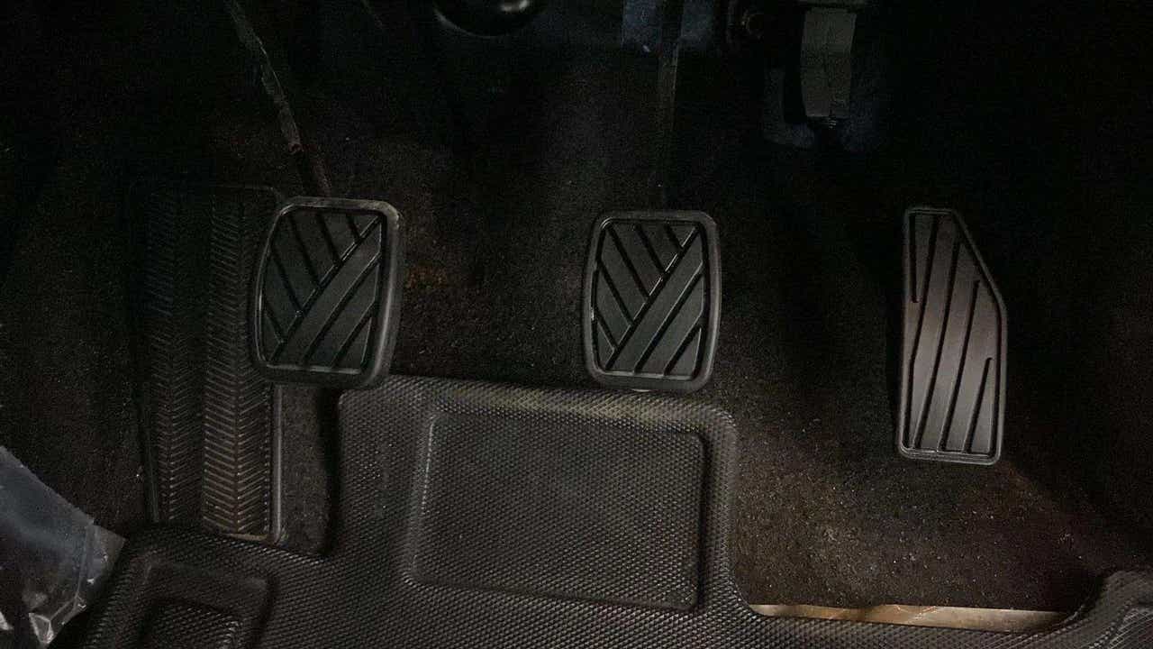 Footwell pedal area of a Maruti Suzuki Swift