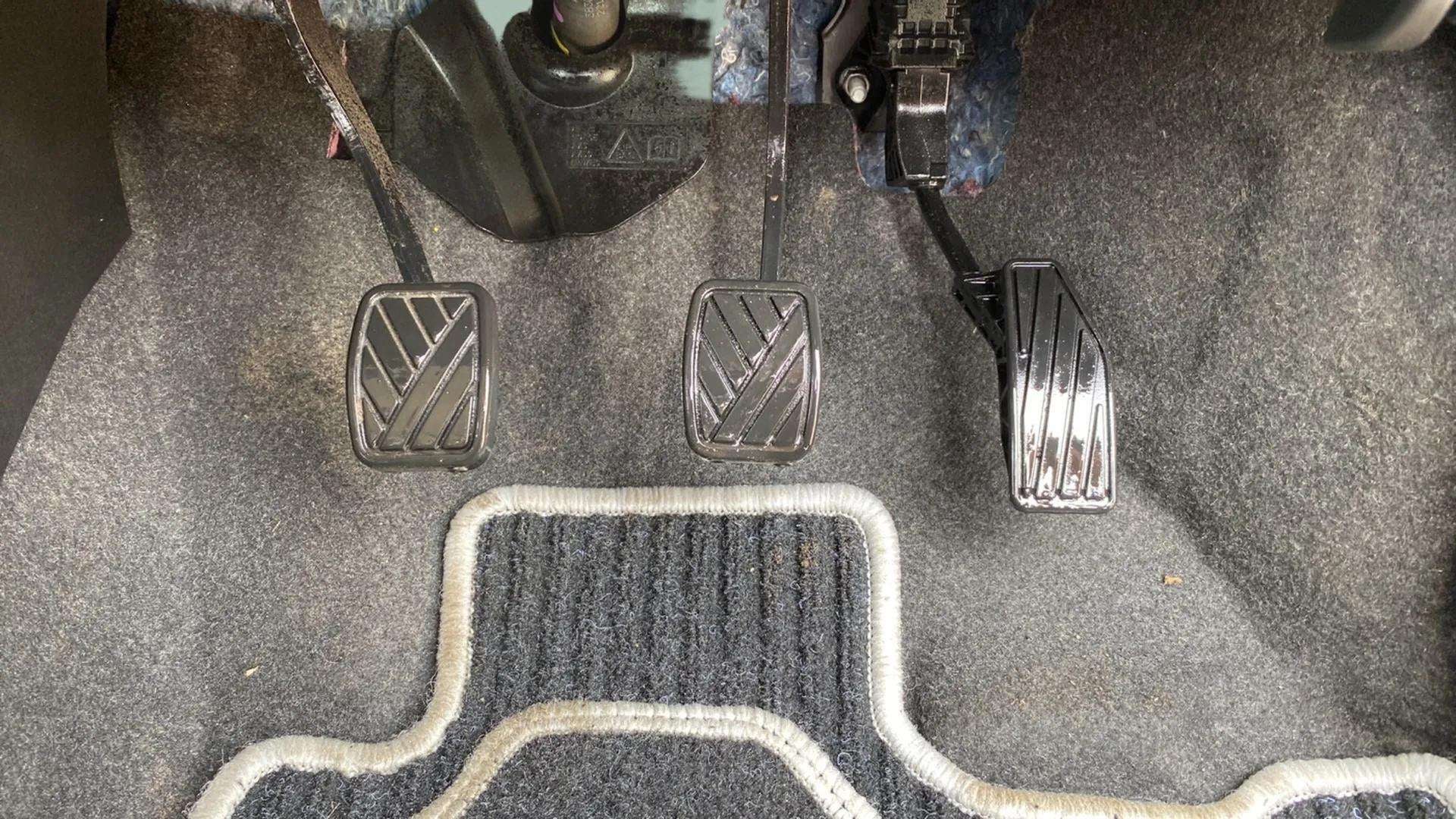 Foot pedals of a Maruti Suzuki Swift