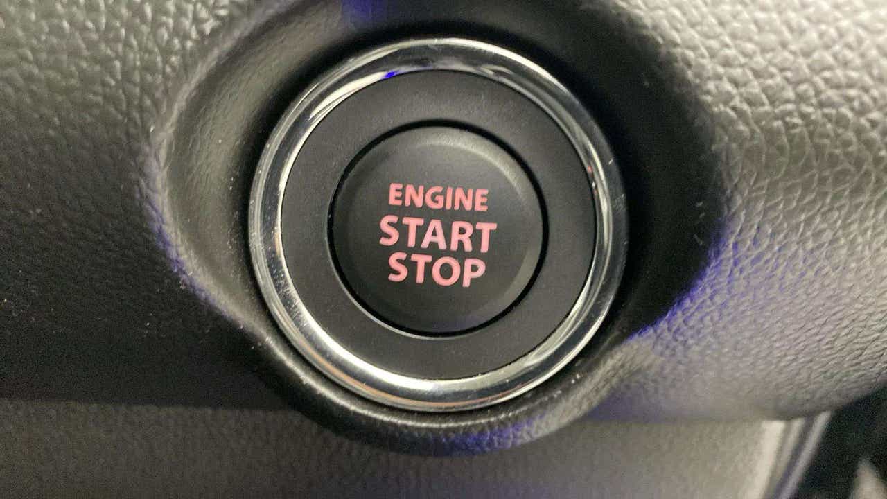 Engine start stop button of a Maruti Suzuki Swift