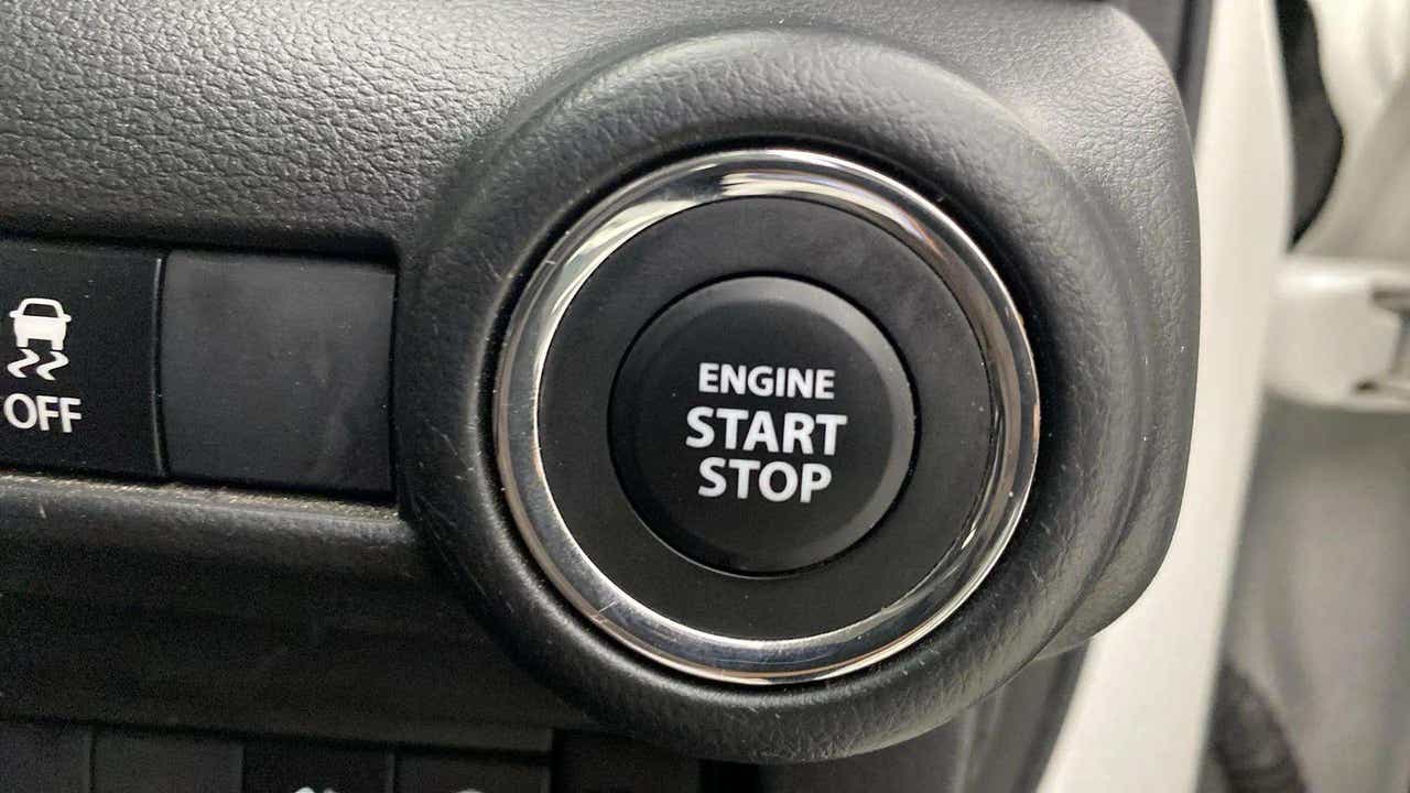 Engine start stop button of a Maruti Suzuki Swift