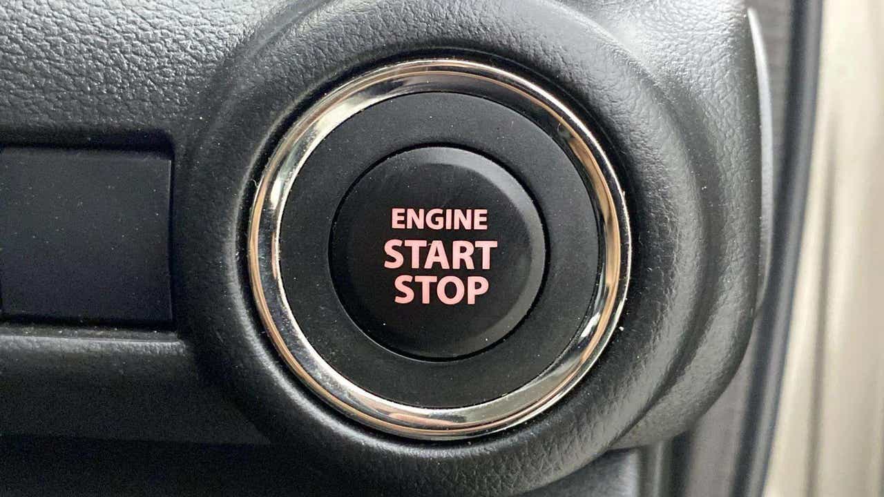 Engine start stop button of a Maruti Suzuki Swift