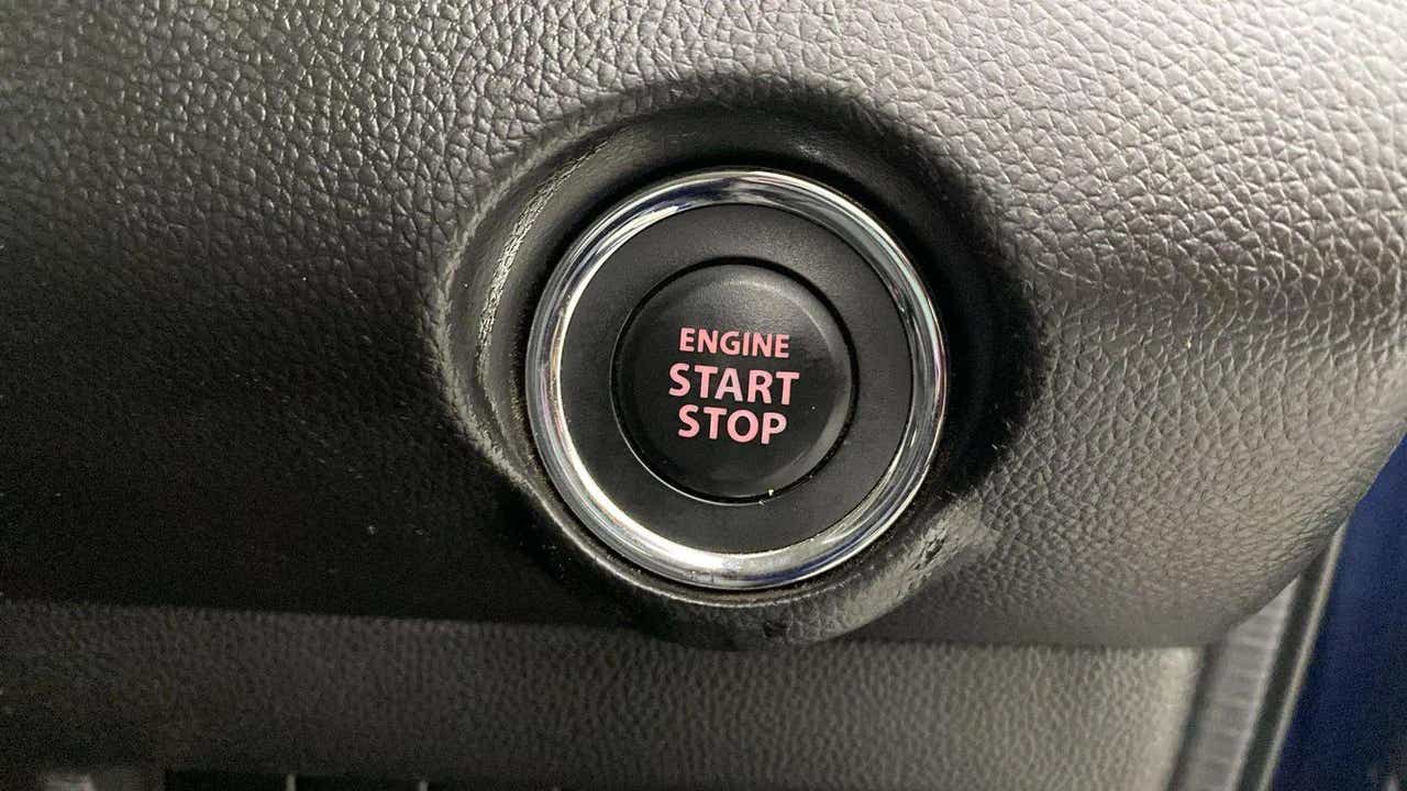Engine start stop button of a Maruti Suzuki Swift