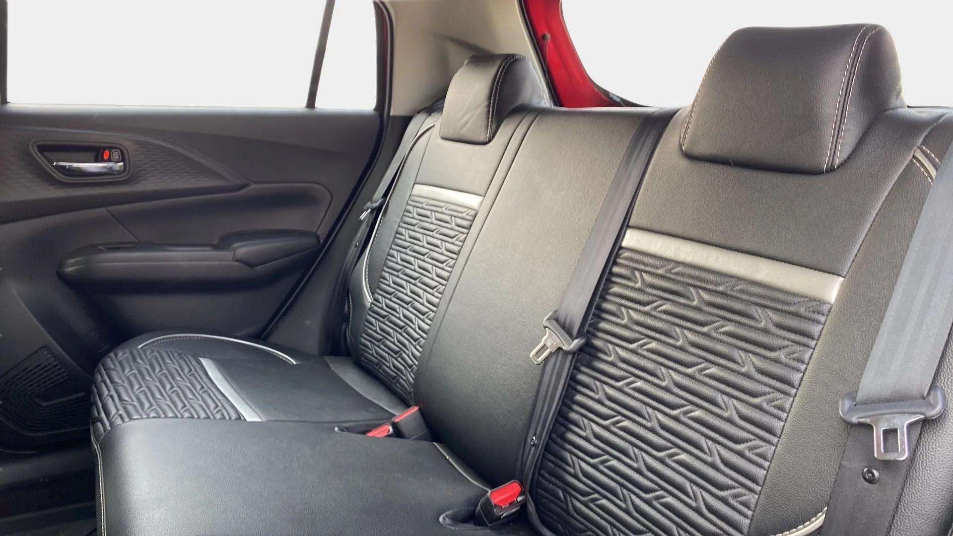 Rear seat view of a Maruti Suzuki Swift