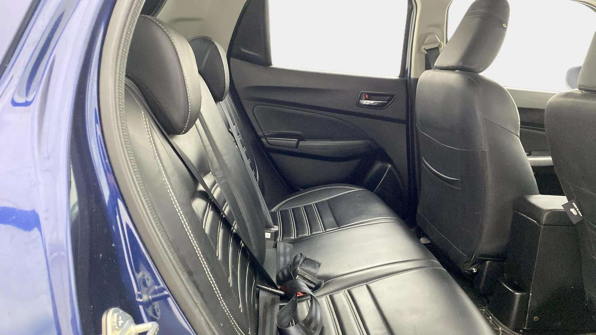 Rear seat view of a Maruti Suzuki Swift