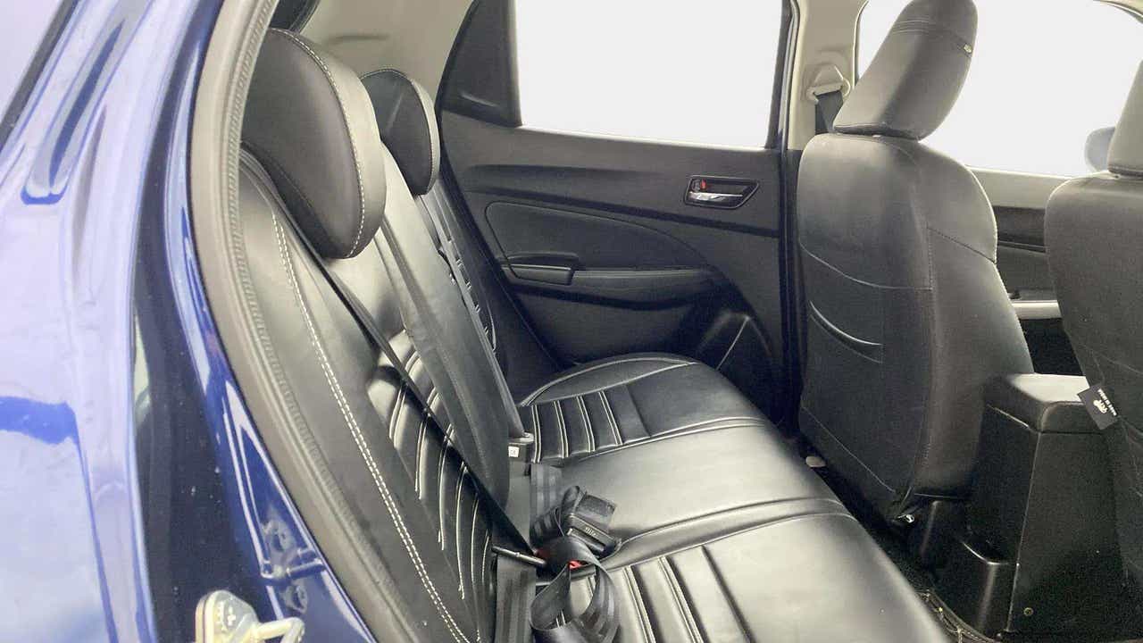 Rear seat view of a Maruti Suzuki Swift