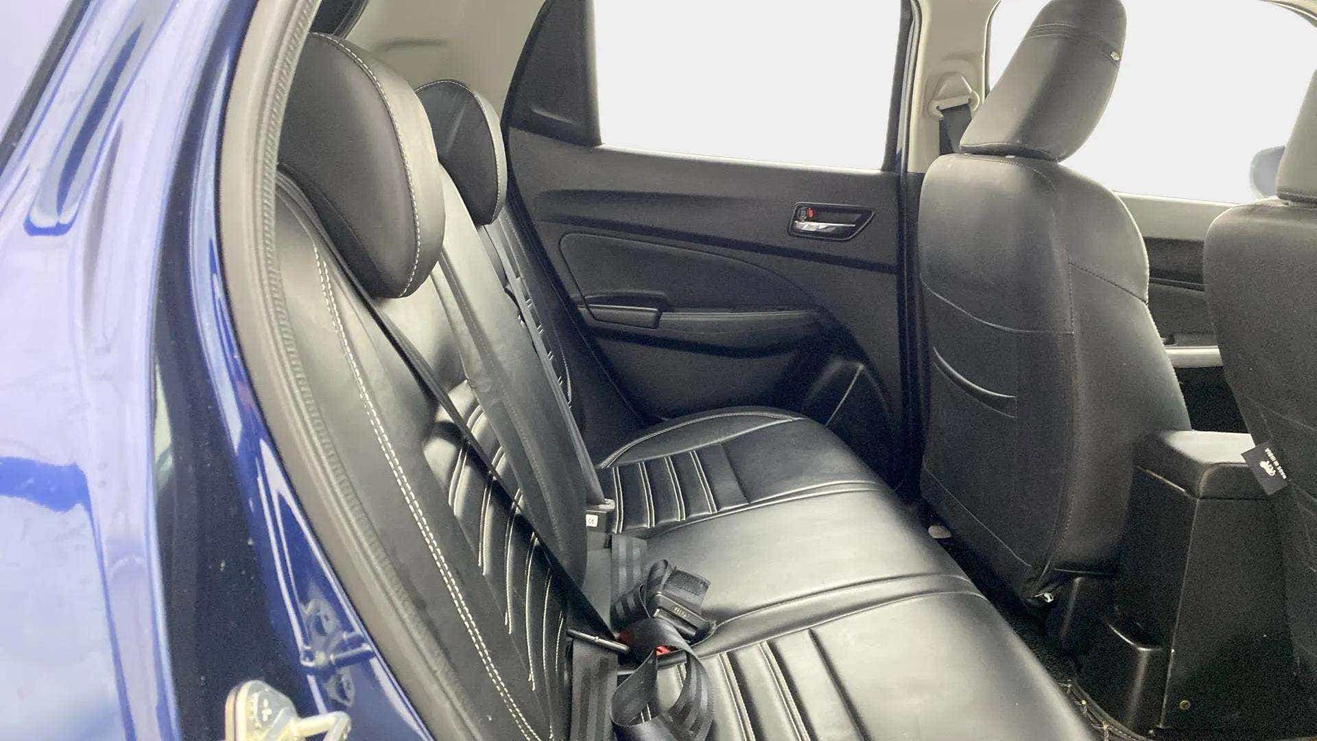 Rear seat view of a Maruti Suzuki Swift