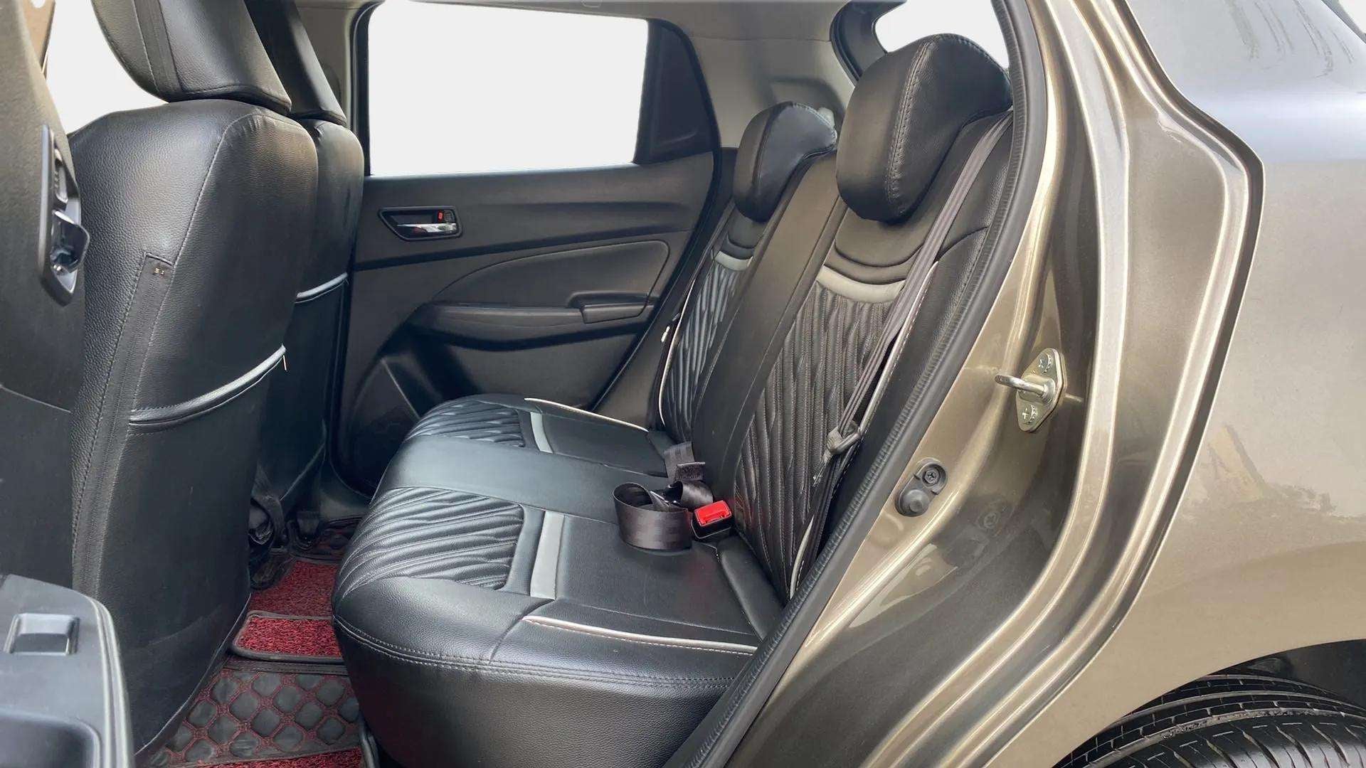 Rear seat interior of a Maruti Suzuki Swift 2021 - 2023