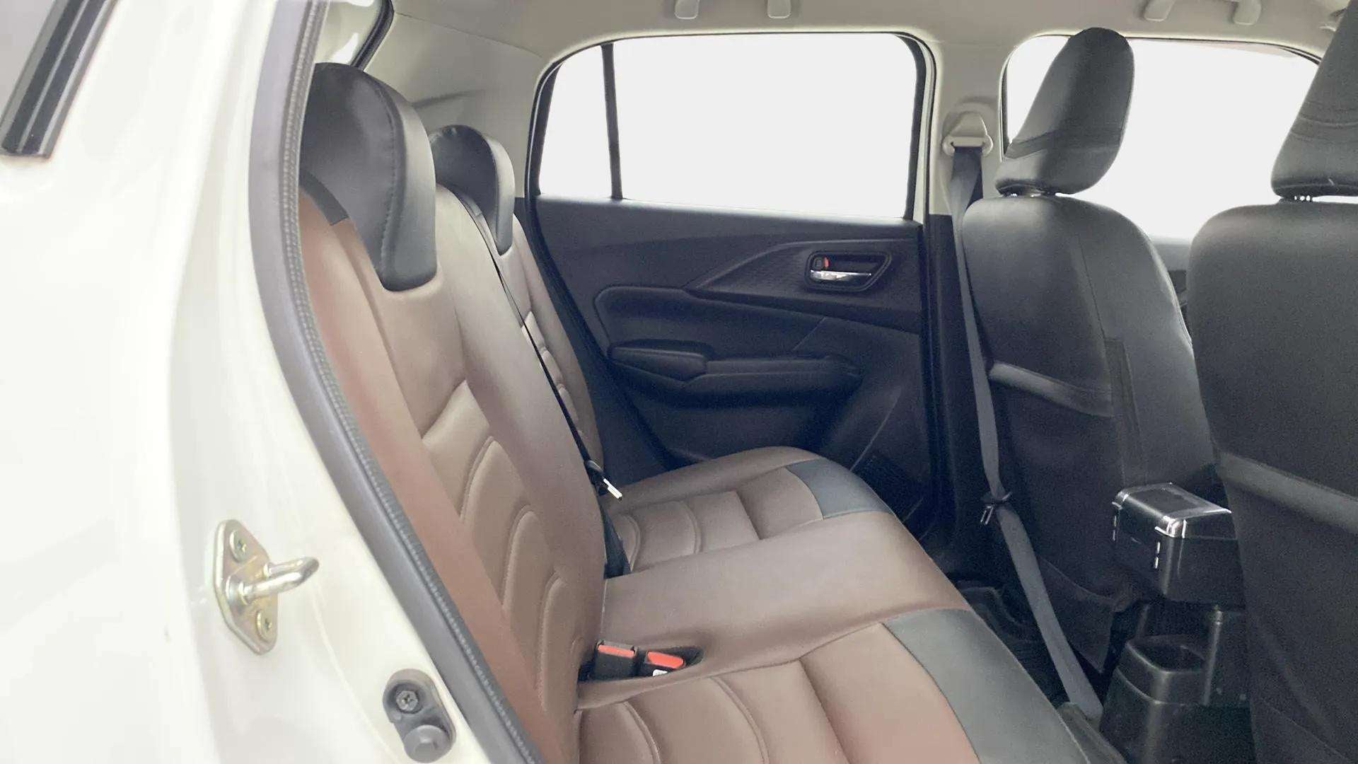 Rear seat view of a Maruti Suzuki Swift