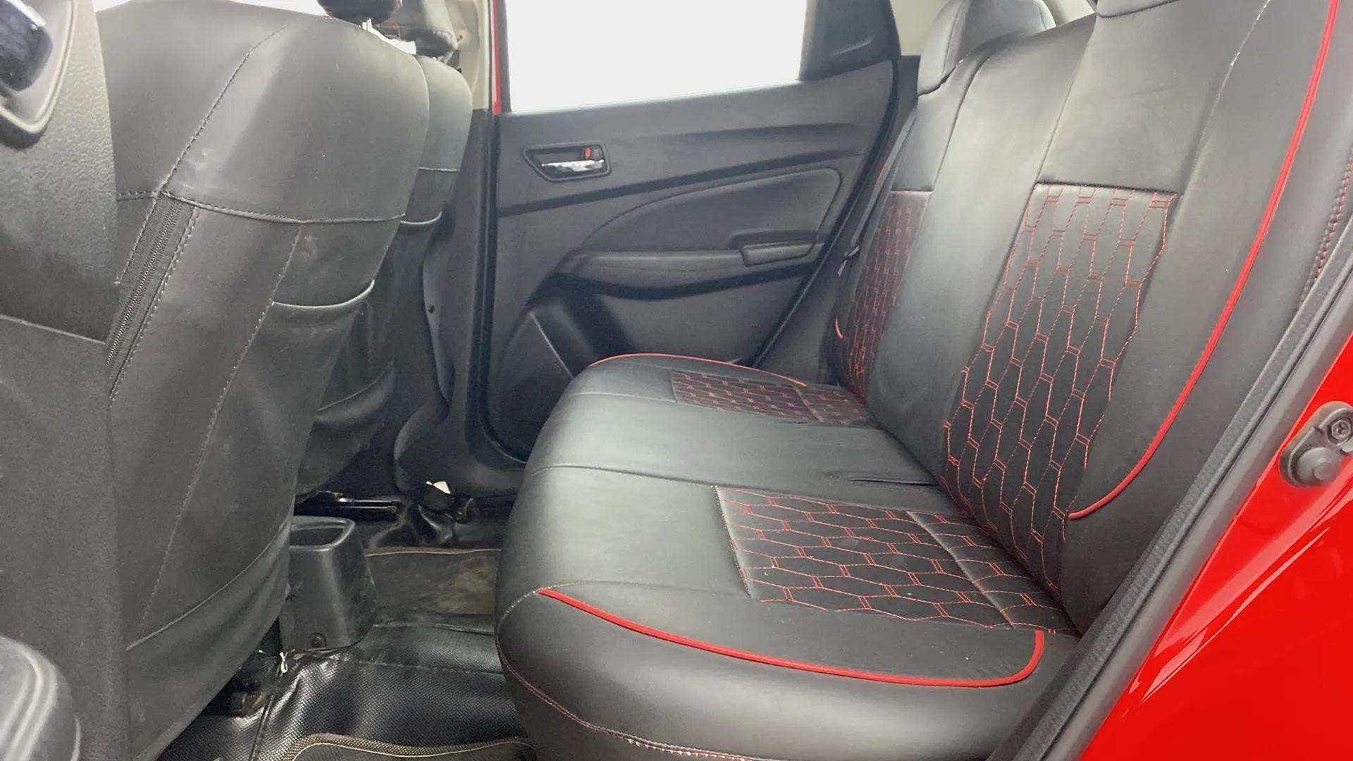 Rear seat view of a Maruti Suzuki Swift 2021 - 2023