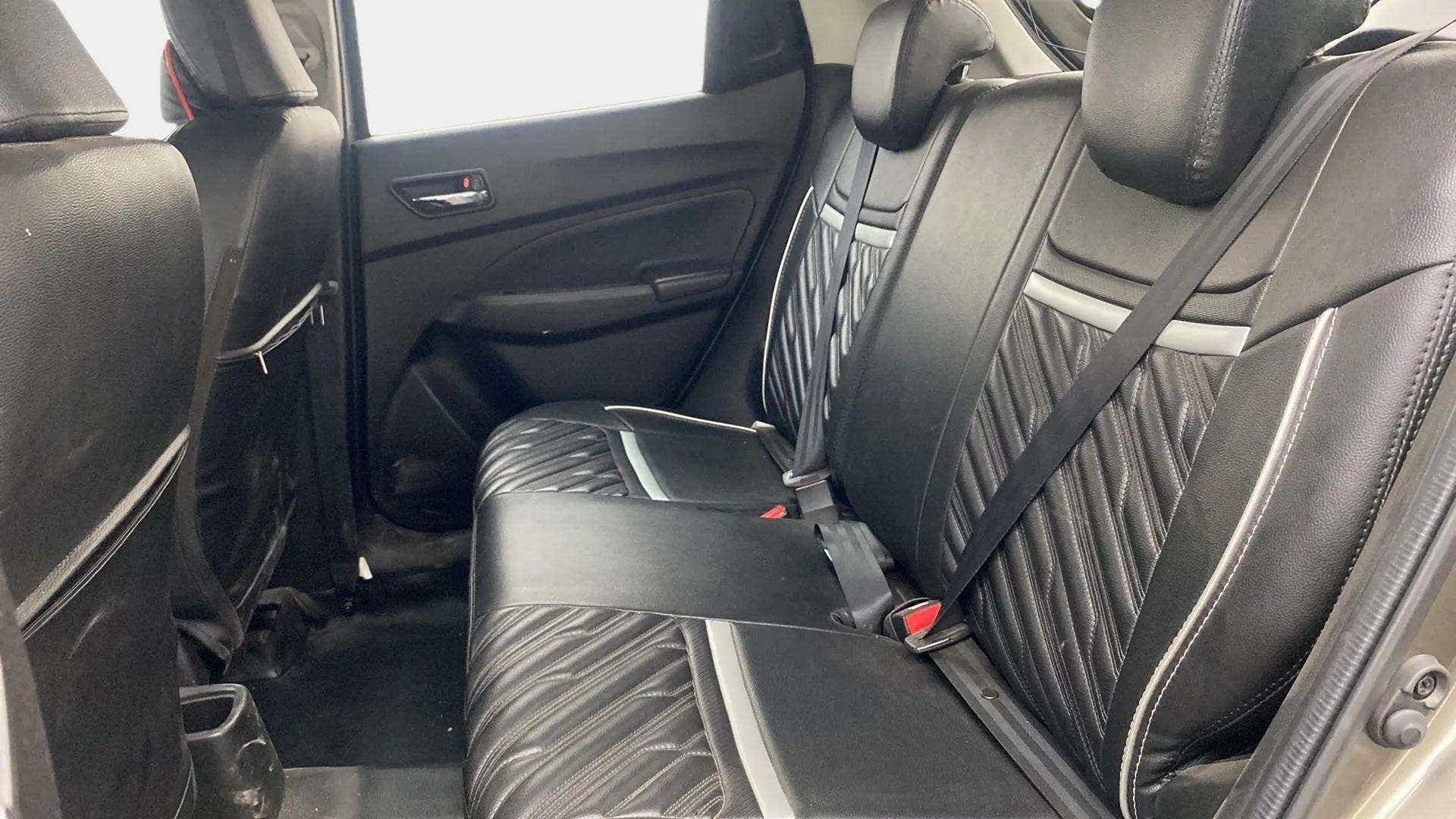 Rear seat view of a Maruti Suzuki Swift 2021 - 2023