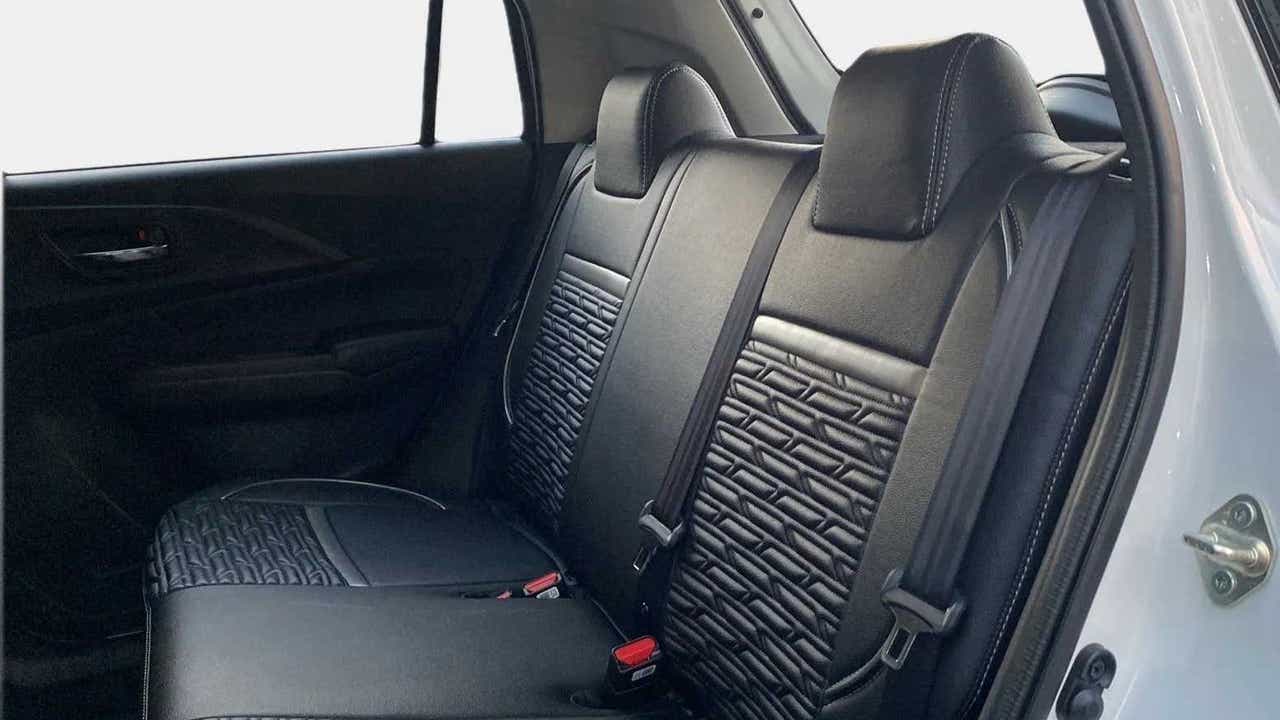 Rear seat view of a Maruti Suzuki Swift