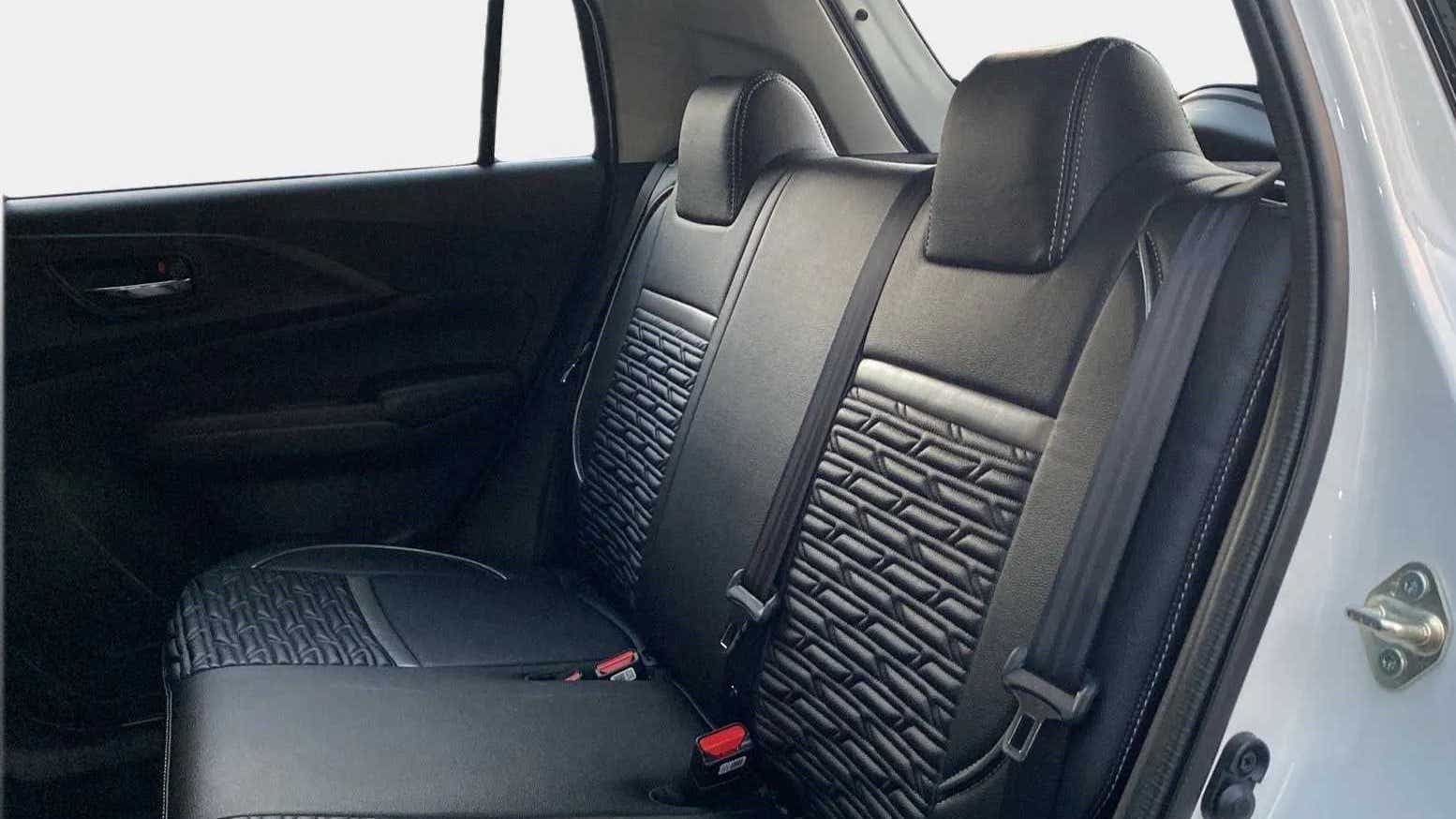 Rear seat view of a Maruti Suzuki Swift