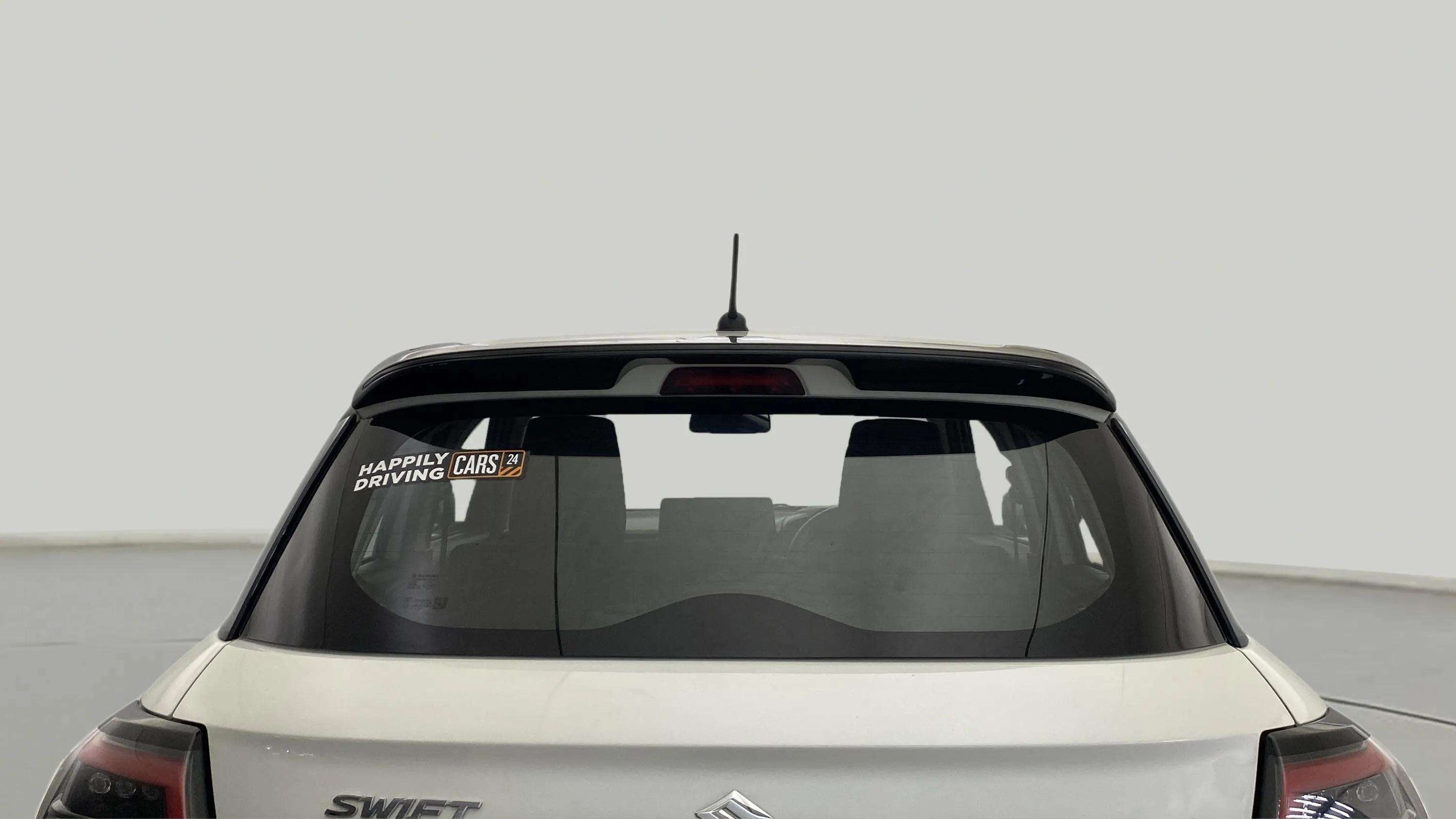 Rear view of a Maruti Suzuki Swift