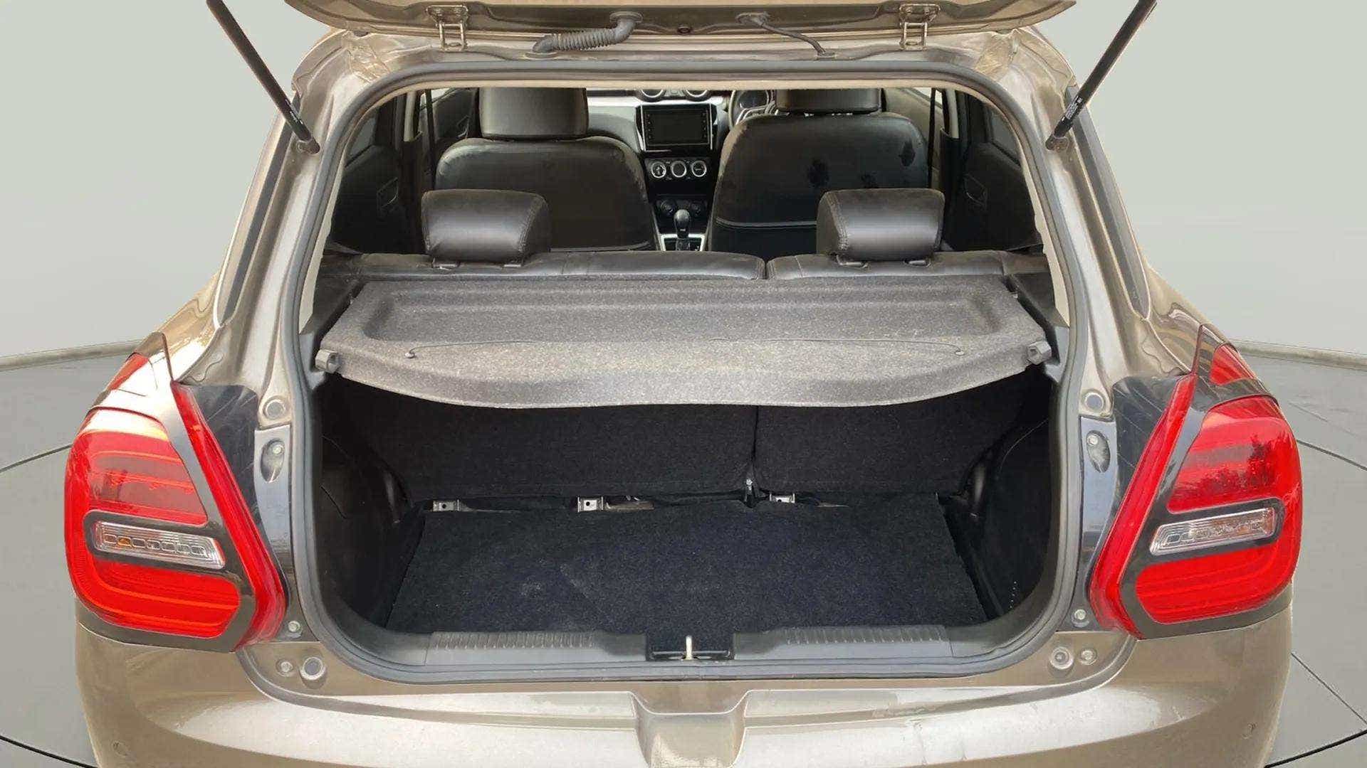 Boot space view of a Maruti Suzuki Swift 2021 - 2023