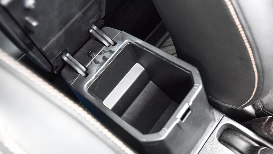 Center armrest storage of a Maruti Suzuki Victoris