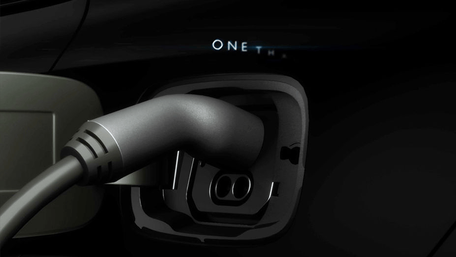 Charging port close-up of MG Hector Hawk EV