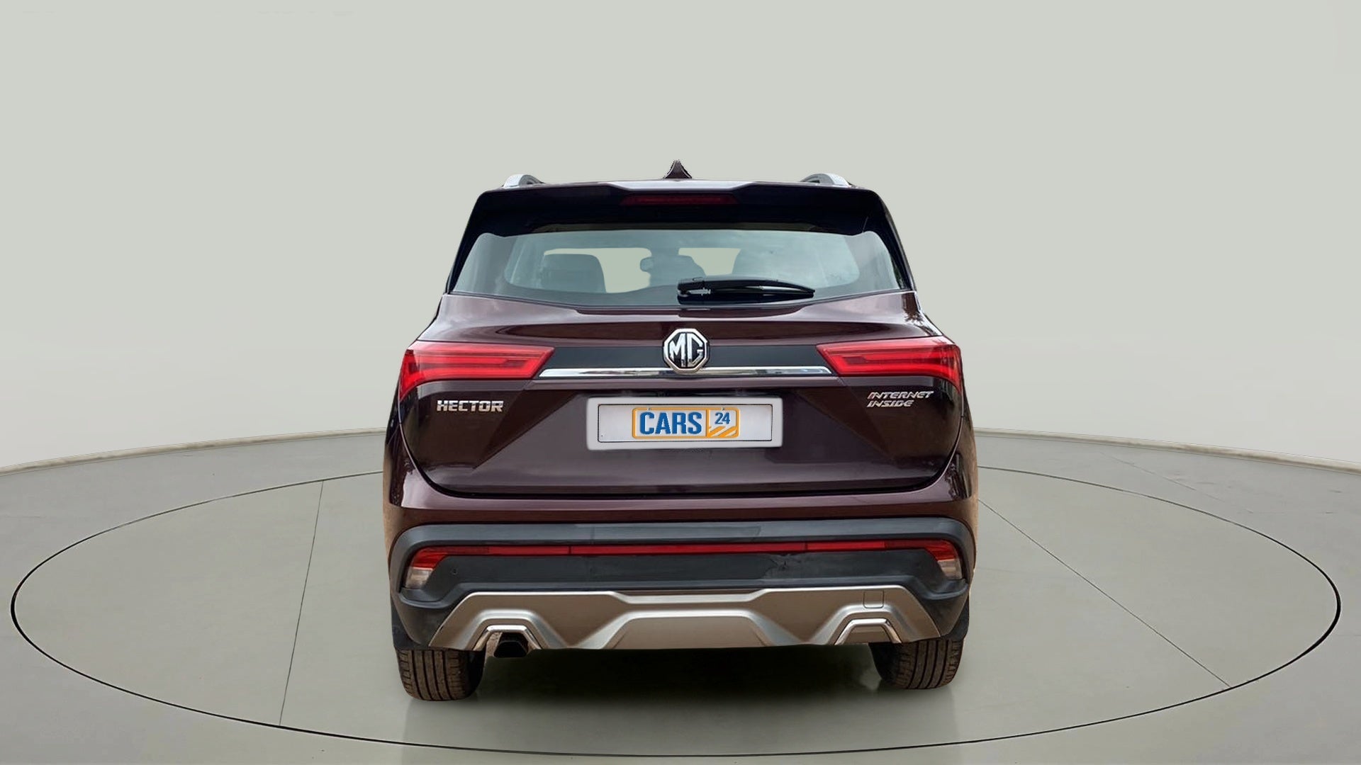 Rear view of an MG Hector