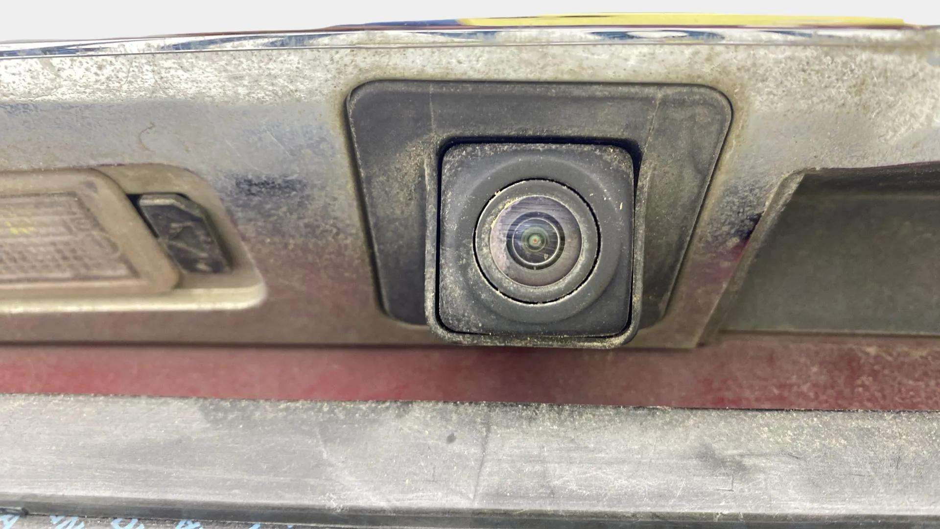 Close-up of a rear camera of a MG Hector