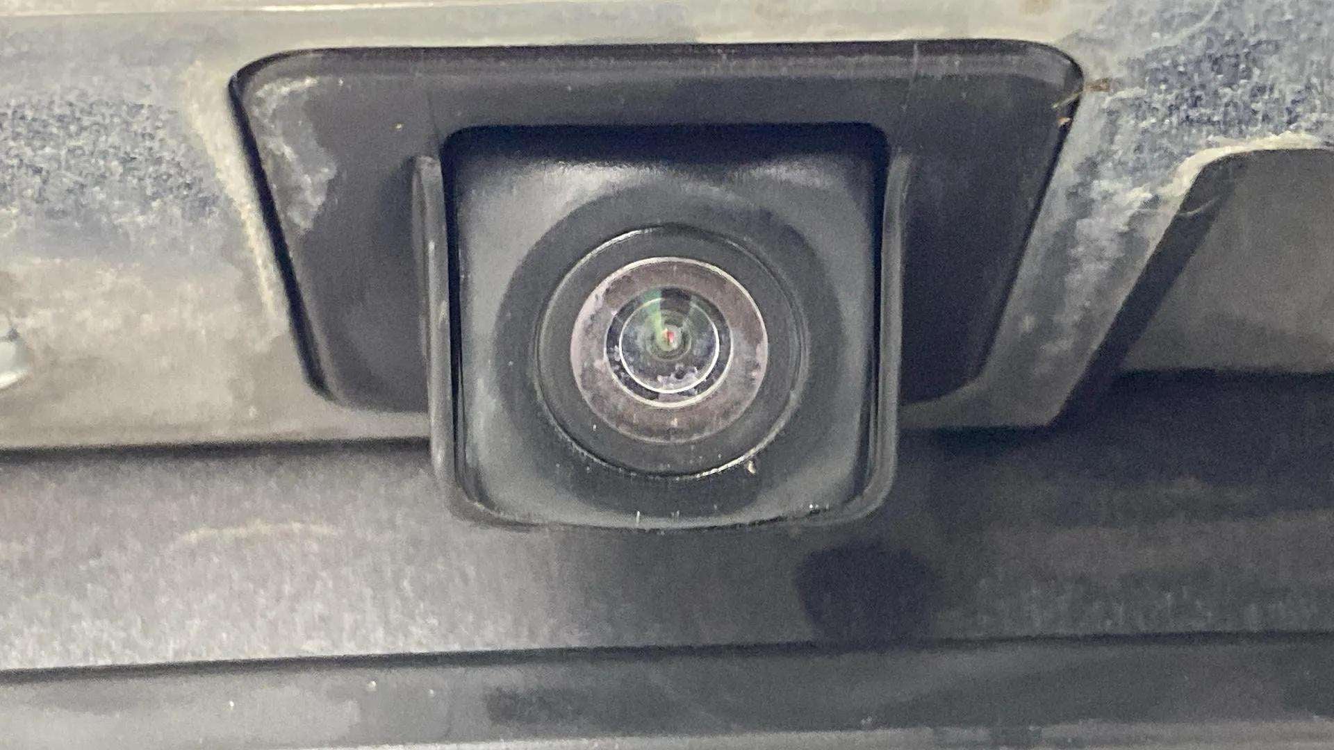Close-up of a rear camera of a MG Hector
