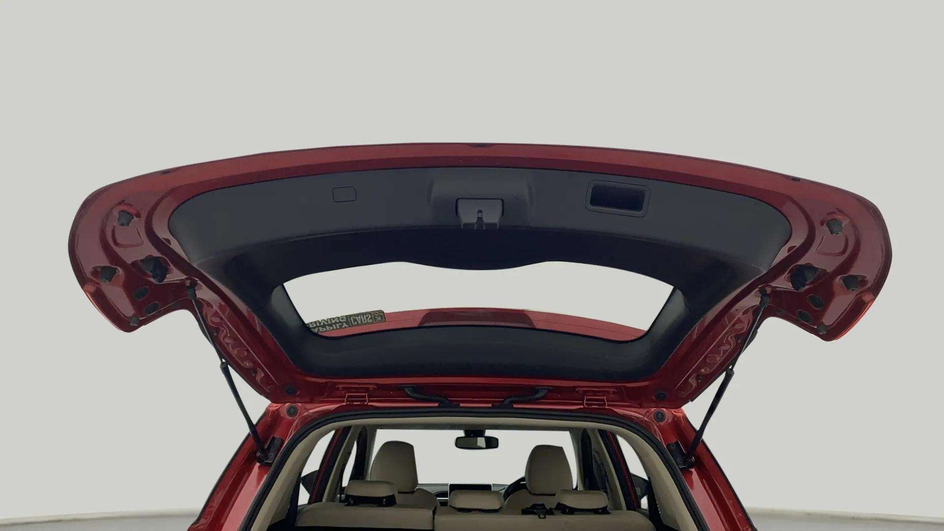 Boot open view of a MG Hector