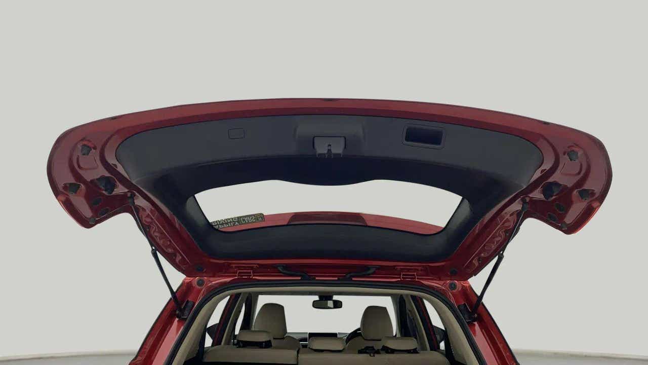 Boot open view of a MG Hector