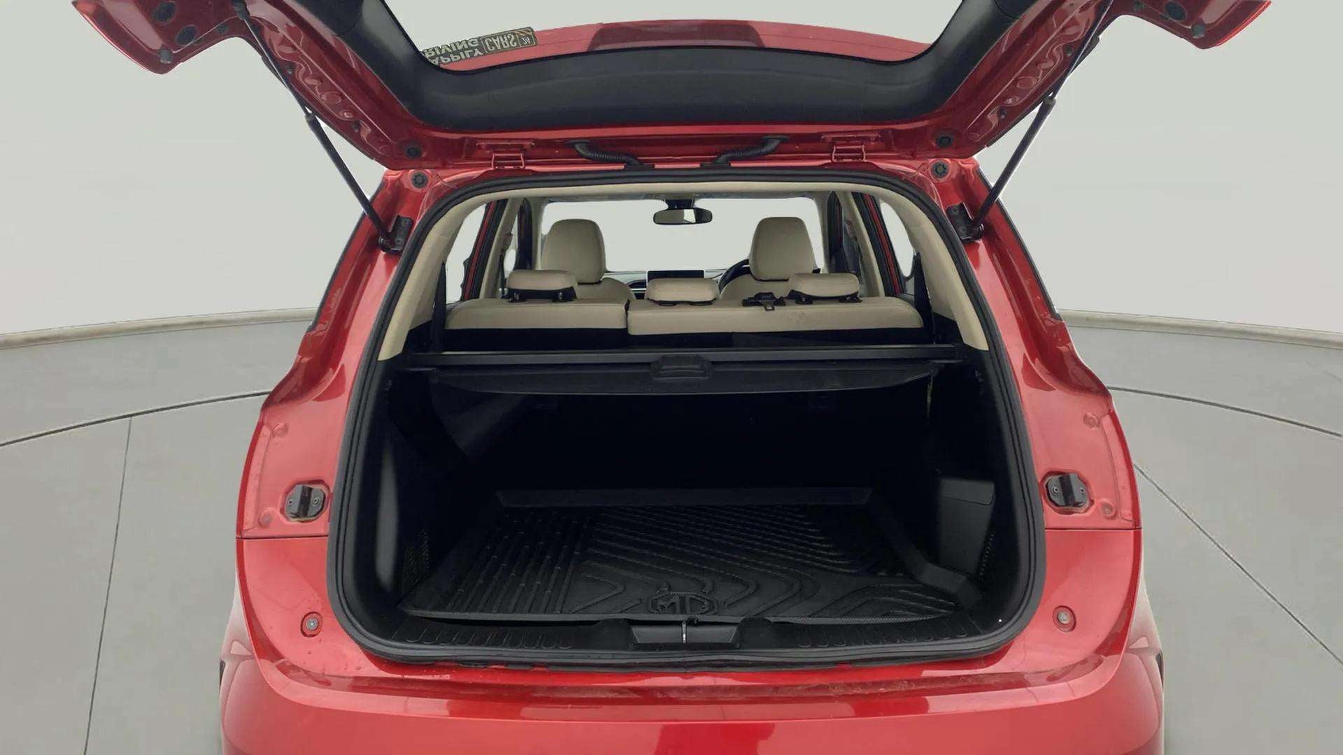 Boot space view of a MG Hector