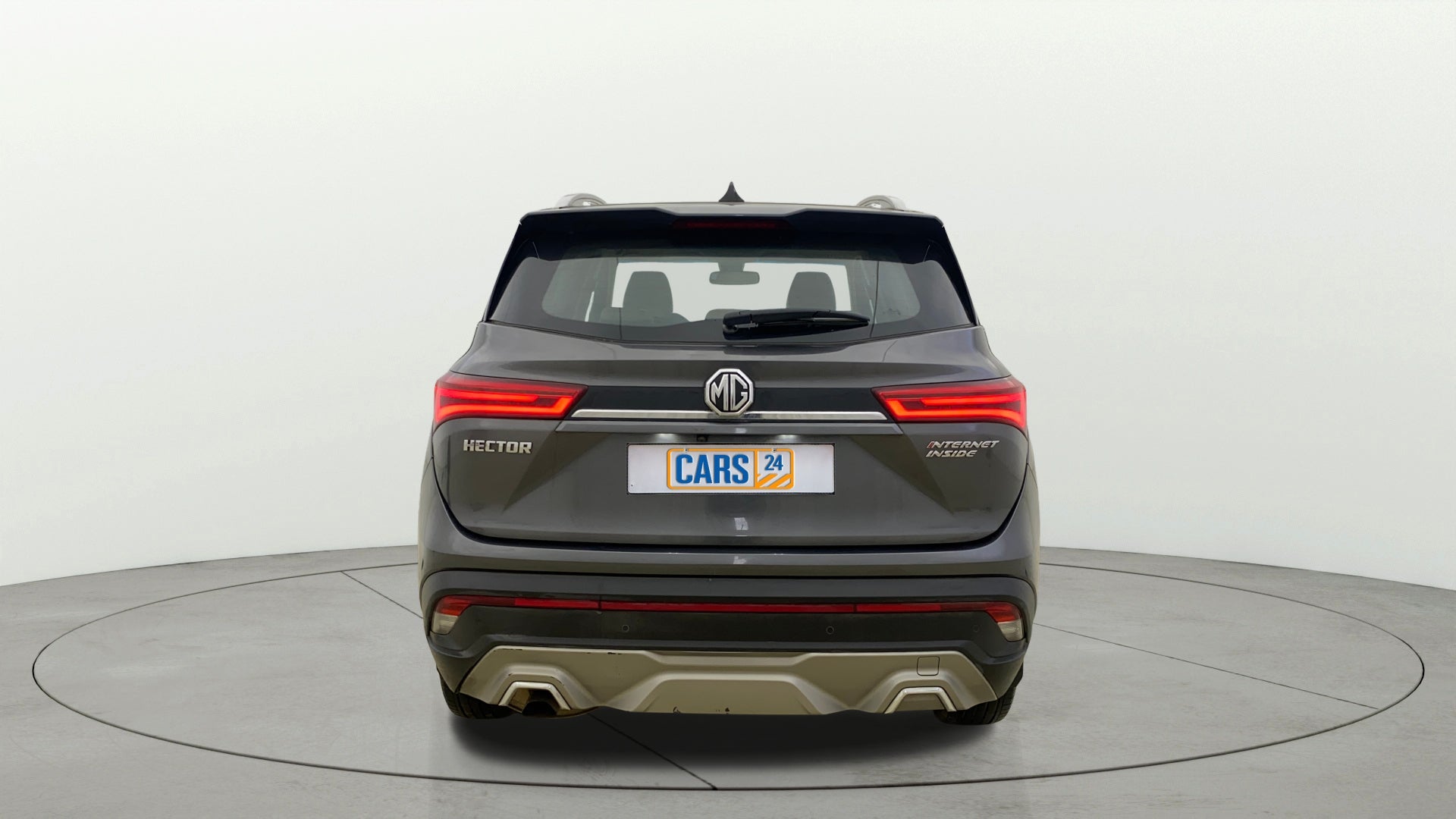 Rear view of a mg hector