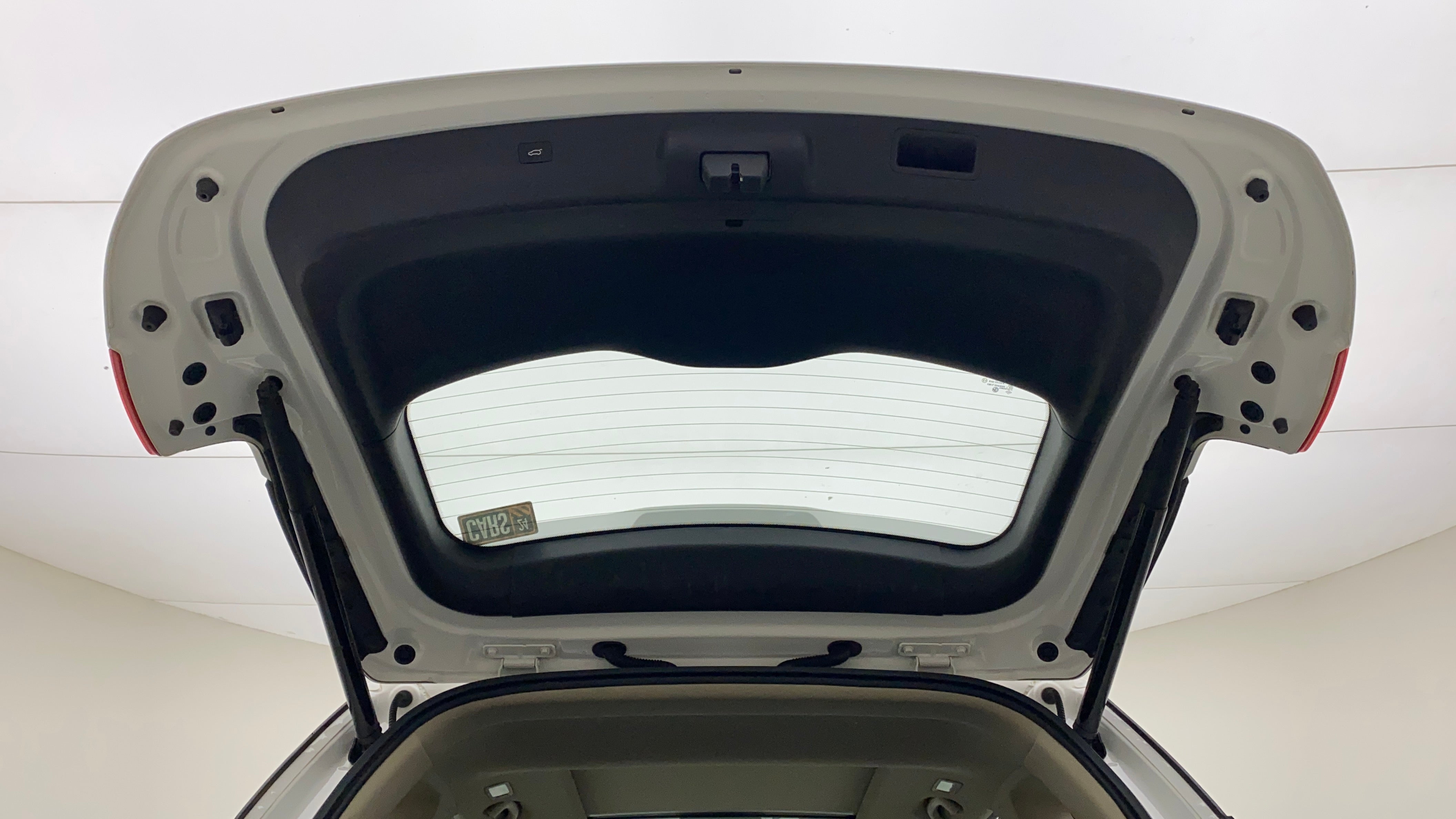 Open boot lid view of a MG Hector