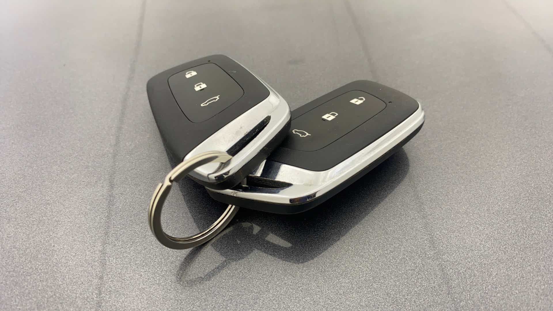 Car key fobs of a MG Hector