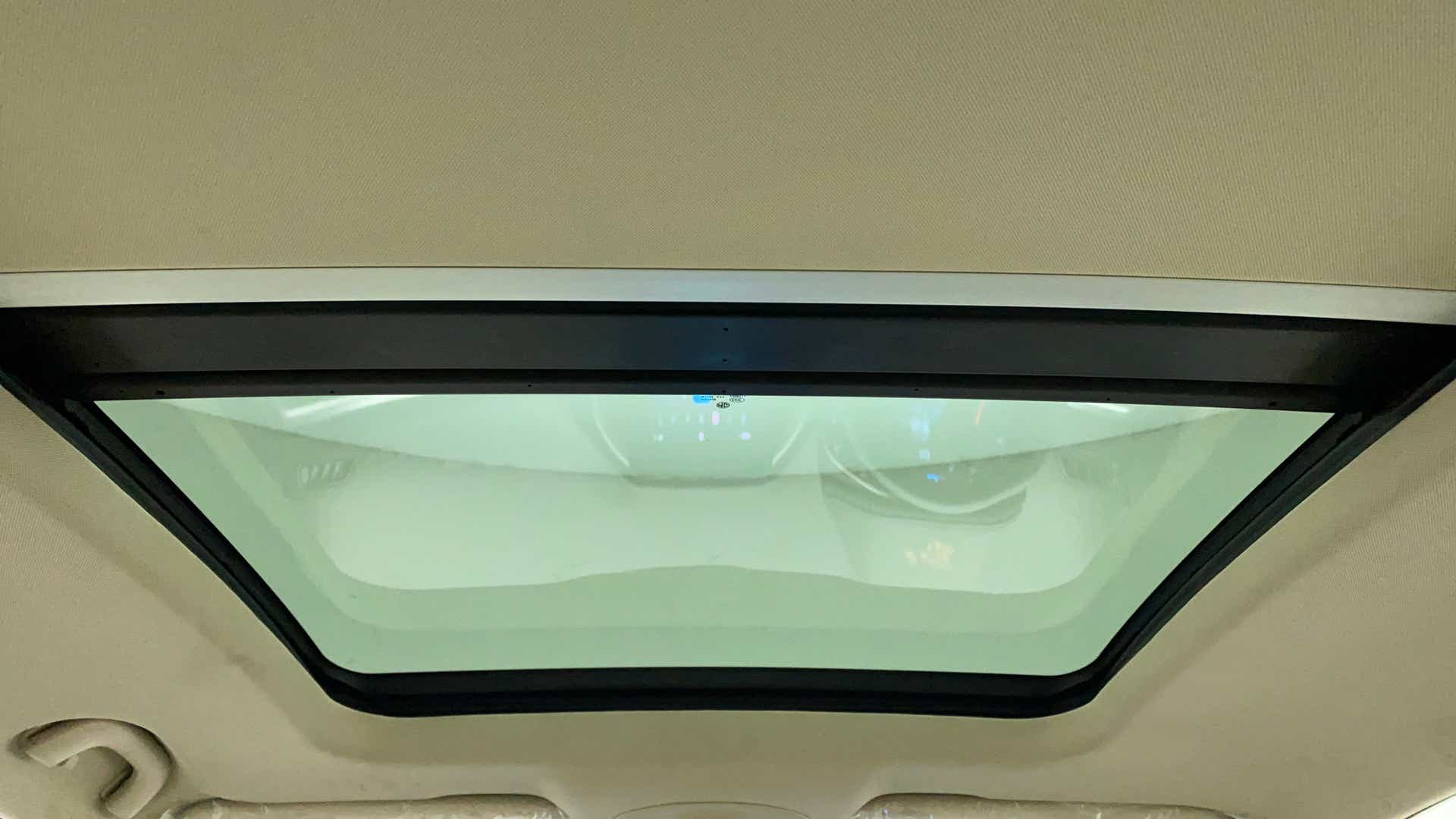 Sunroof interior view of a MG Hector