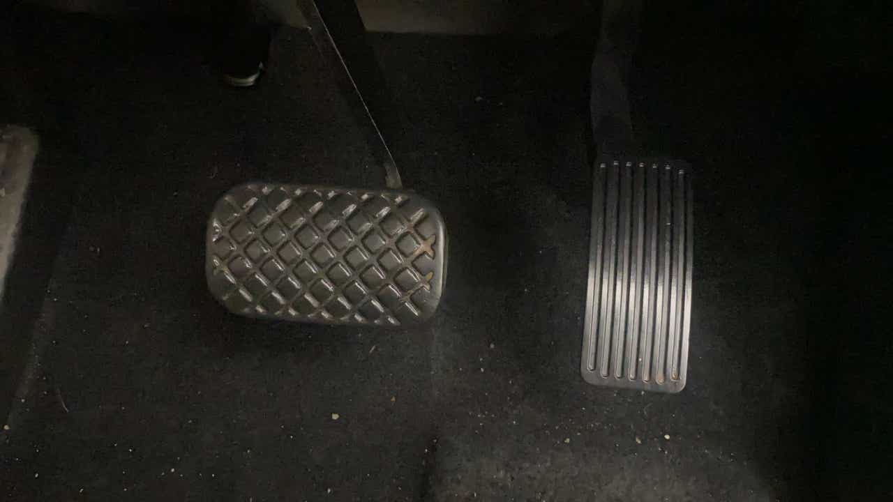 Close-up of pedals of a MG Hector