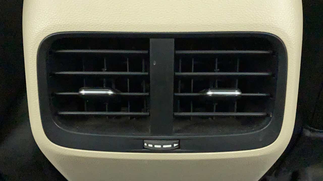 Close-up of interior air conditioning vent of a MG Hector