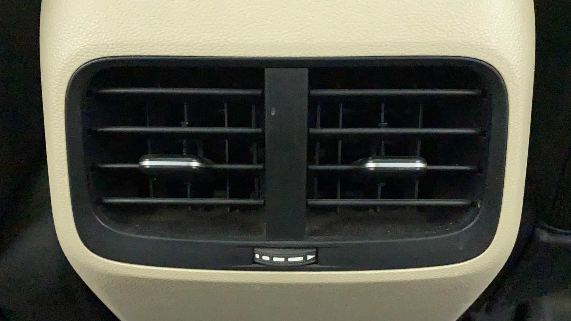 Close-up of interior air conditioning vent of a MG Hector