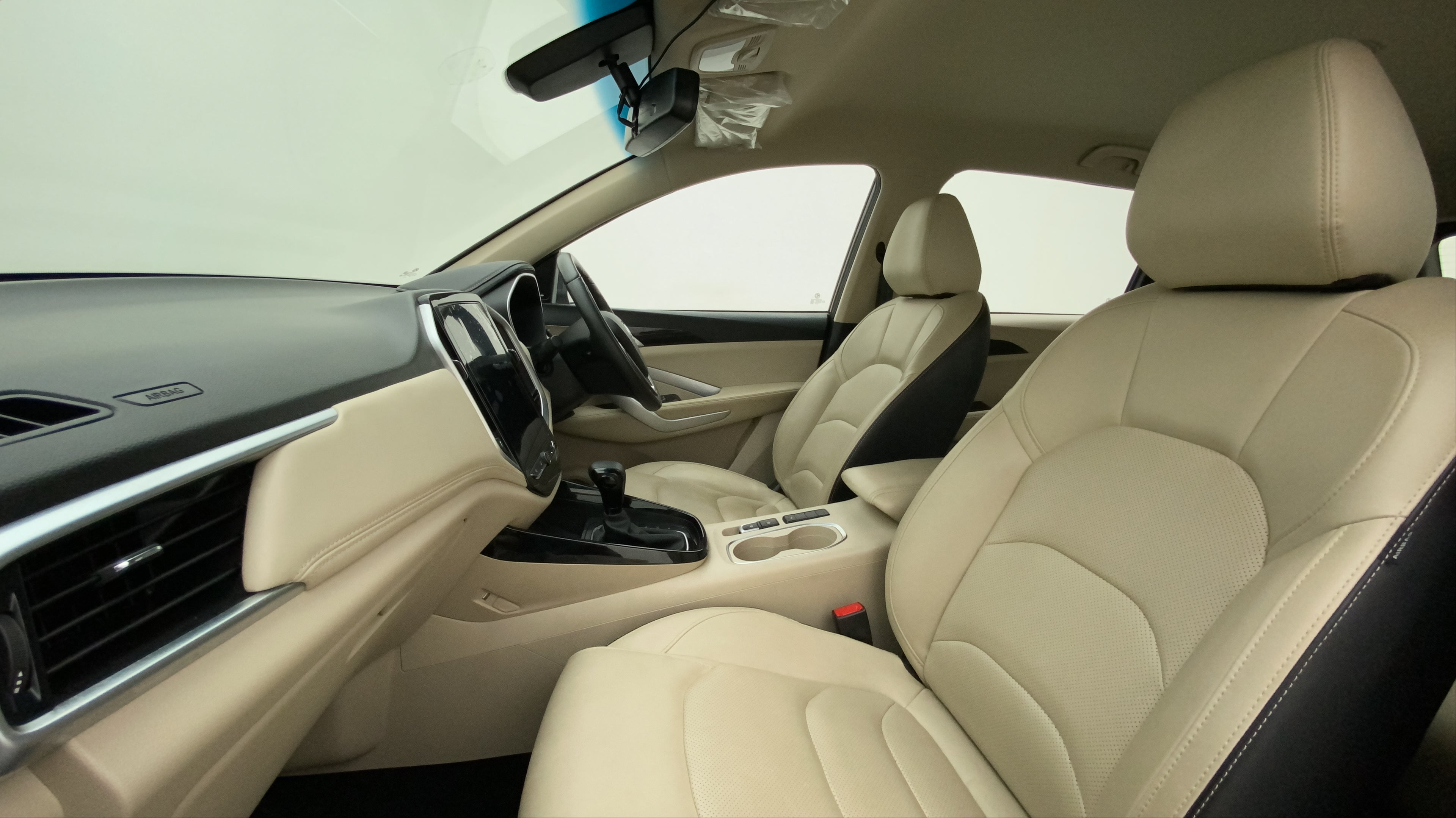 Front interior view of a MG Hector