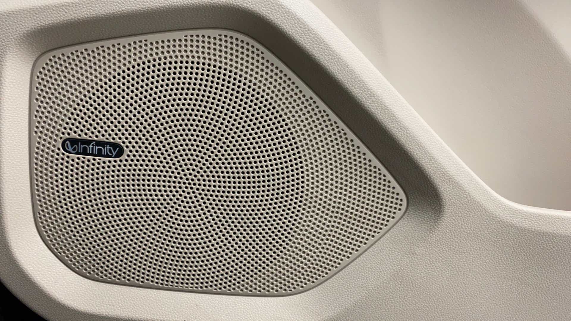 Speaker grille close-up of a mg hector