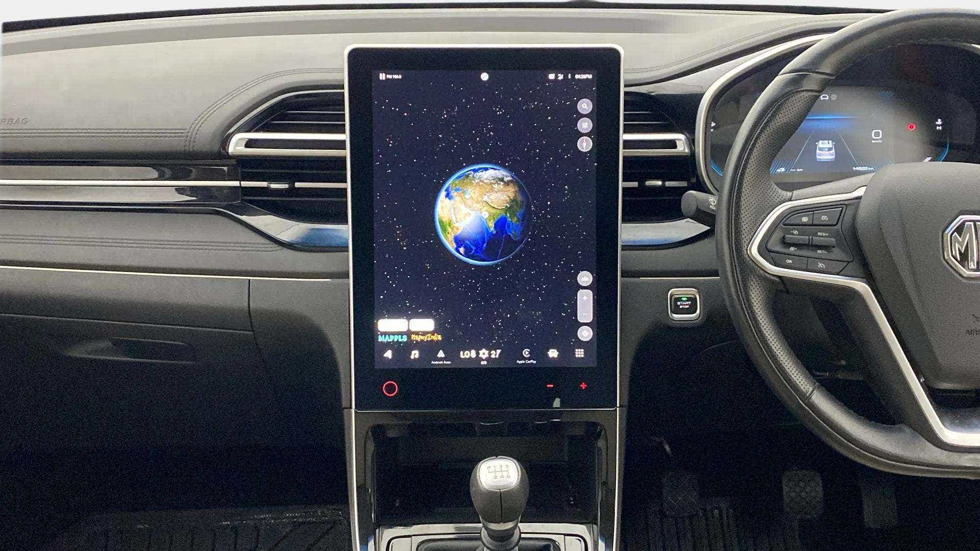 Dashboard view of a MG Hector