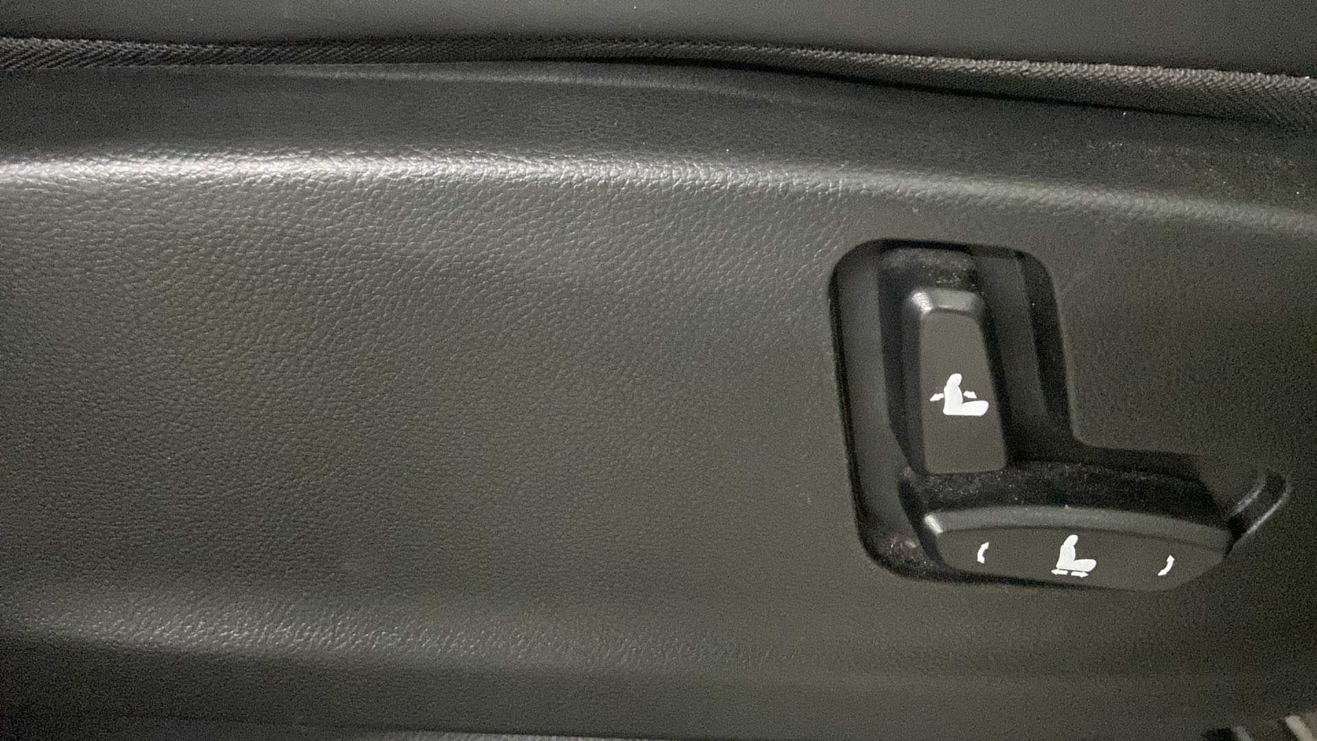 Seat adjustment controls of a MG Hector