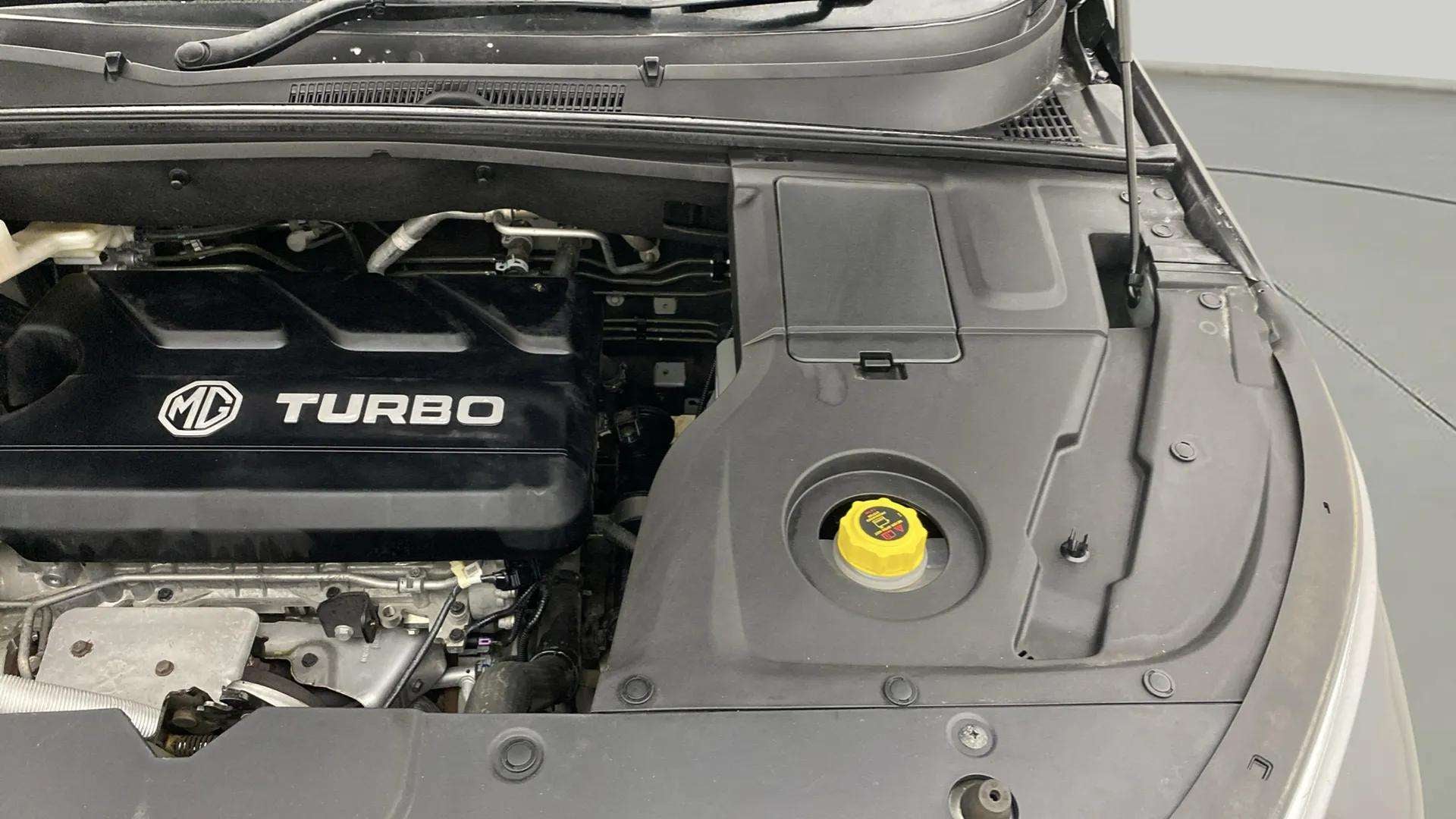 Engine bay view of an MG Hector