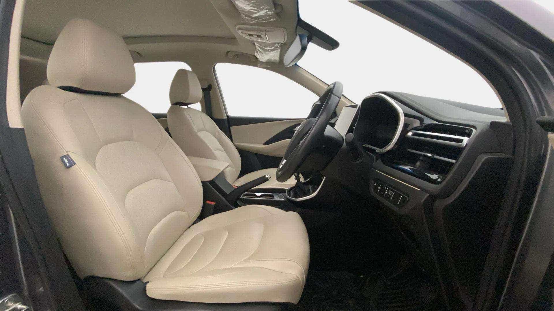 Front interior view of a MG Hector