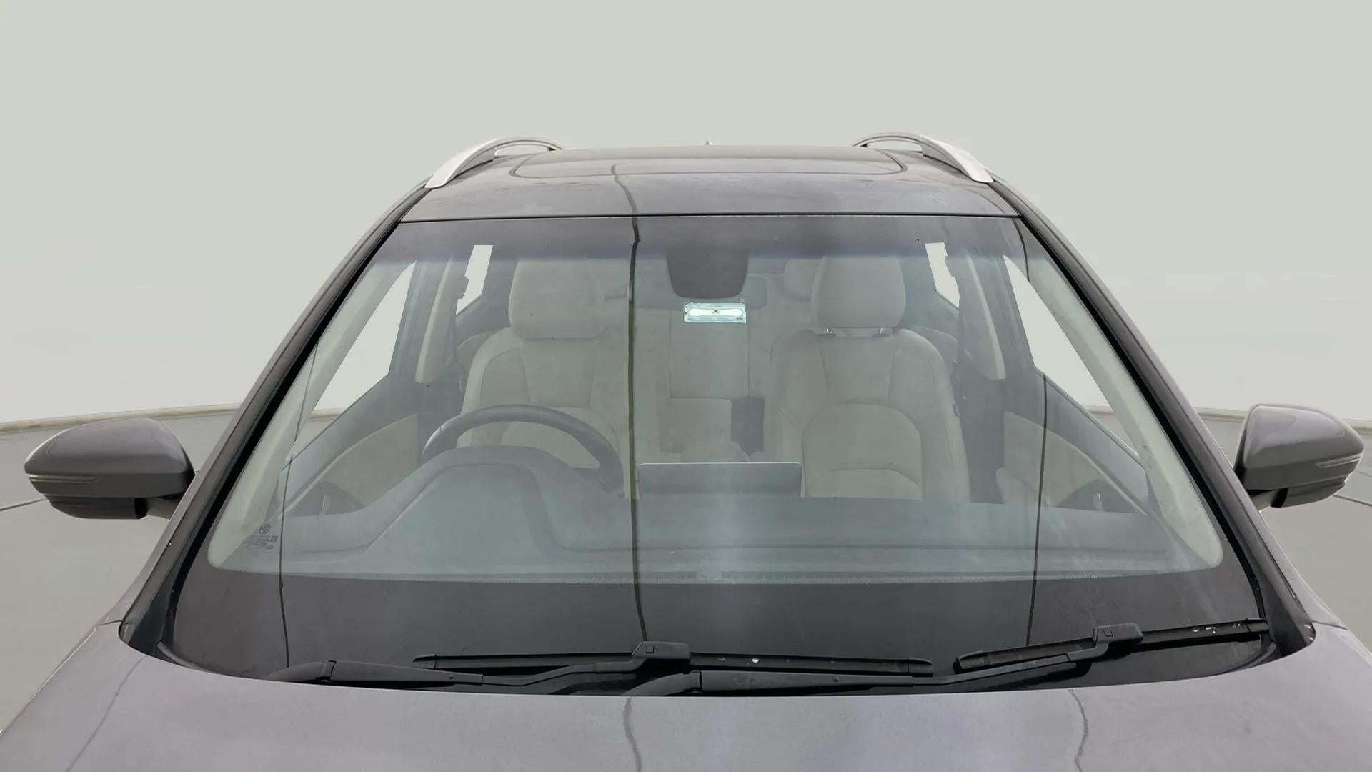 Front windshield view of a MG Hector