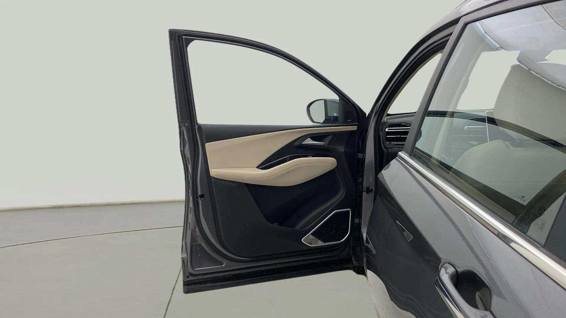 Front door open view of a MG Hector