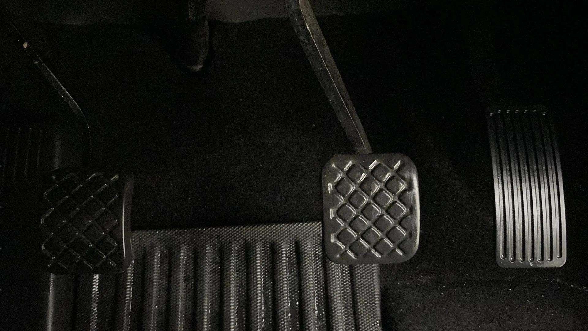 Footwell pedal view of a MG Hector