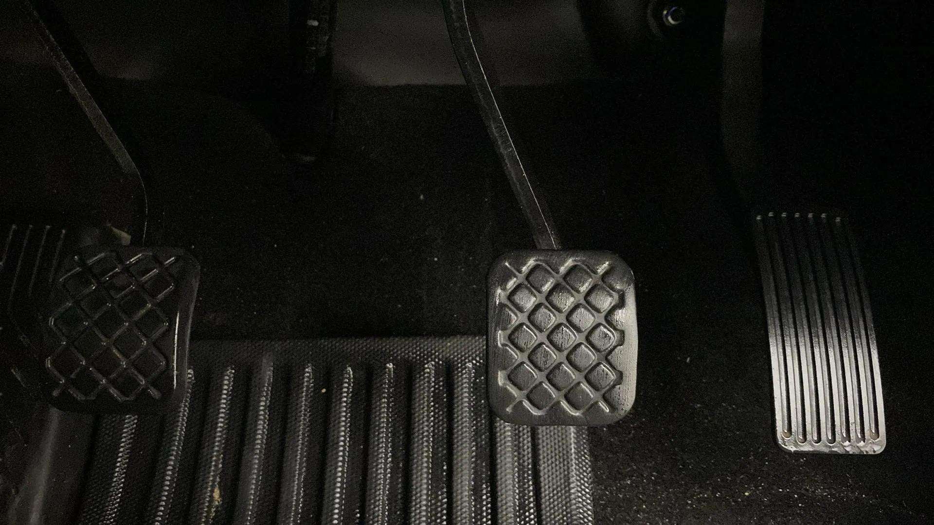 Foot pedals area of a MG Hector