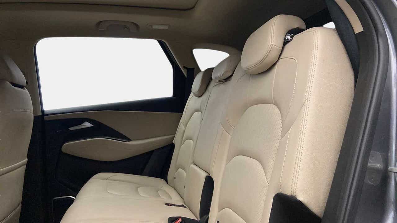 Rear seat view of a MG Hector