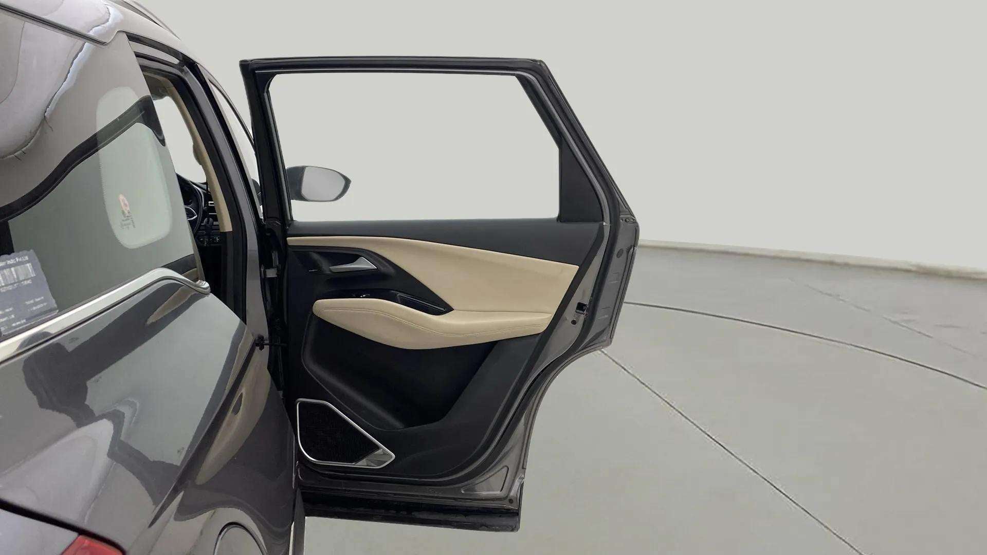 Rear door and interior trim of a MG Hector