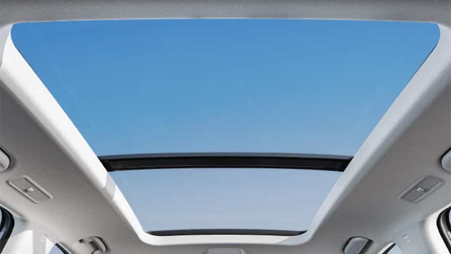 Sunroof interior view of MG Majestor