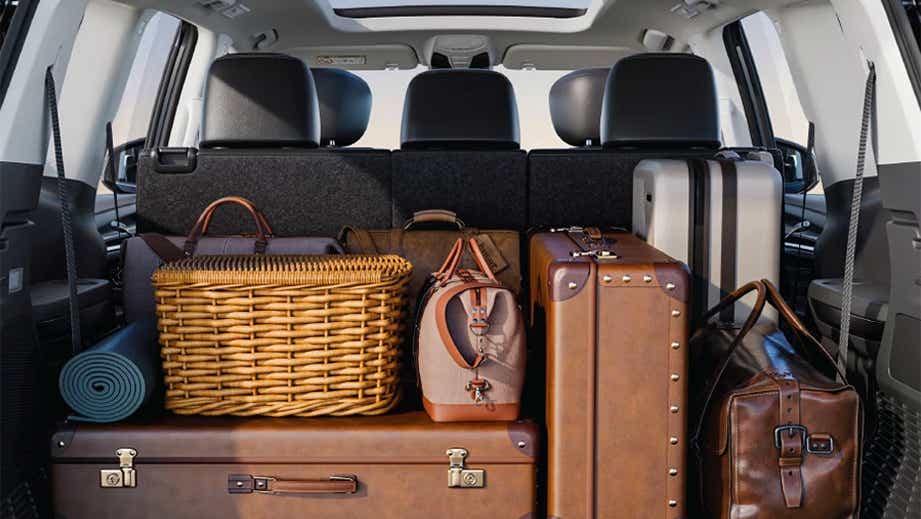 Boot space (with luggage) of MG Majestor