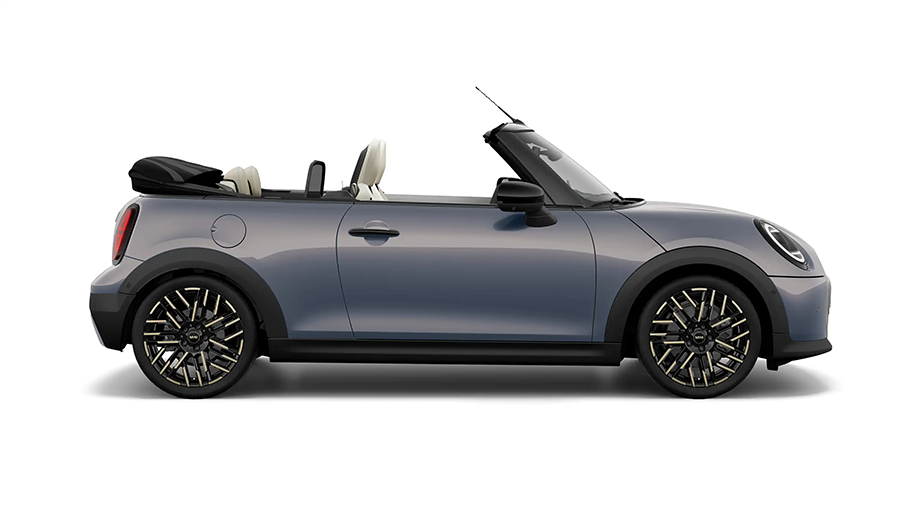 Side view of a Mini Cooper S Convertible