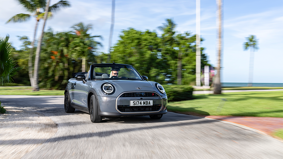 Front view of a Mini Cooper S Convertible