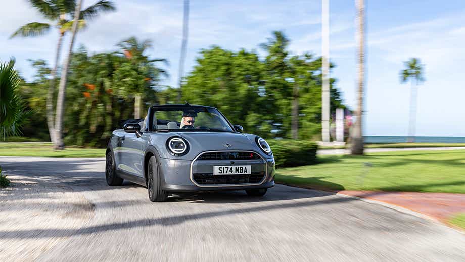Front view of a Mini Cooper S Convertible
